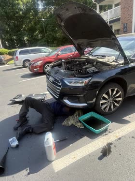 Mobile oil change on-site